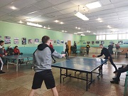 Мешканці студентського гуртожитку взяли участь у змаганнях з настільного тенісу